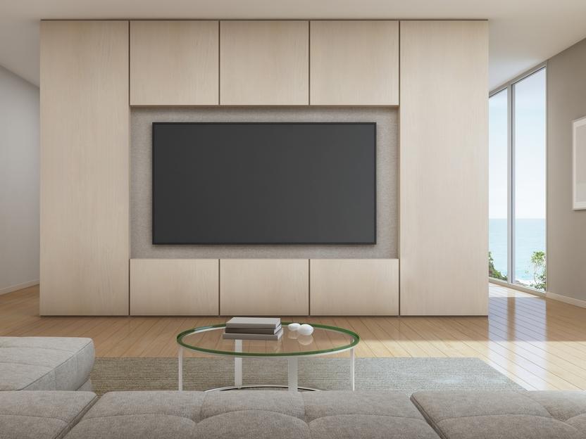 TV Wandschrank aus Holz planen TV Wandschrank aus Holz